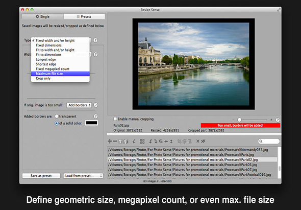 Resize Sense 2.3.3 for Mac|Mac版下载 | 批量图像处理软件