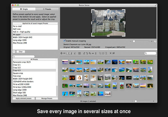 Resize Sense 2.3.3 for Mac|Mac版下载 | 批量图像处理软件