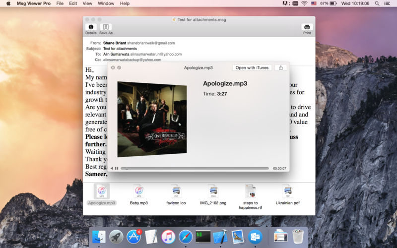 Msg Viewer Pro 2.5.2 for Mac|Mac版下载 | Msg查看器