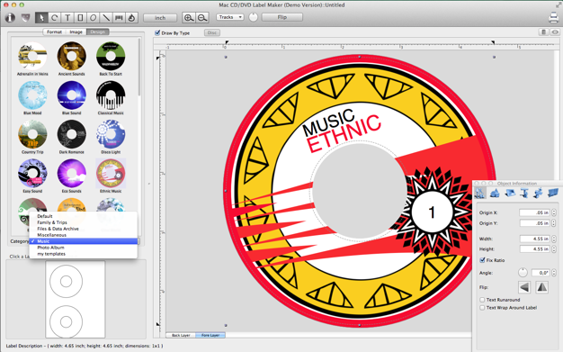 Mac CD DVD Label Maker 2.6.0 for Mac|Mac版下载 | CD、DVD封面制作工具