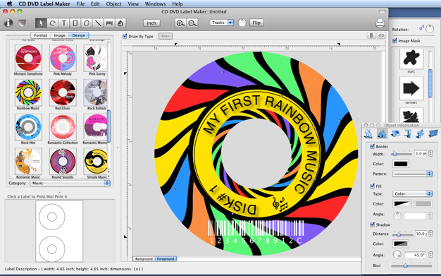 Mac CD DVD Label Maker 2.6.0 for Mac|Mac版下载 | CD、DVD封面制作工具