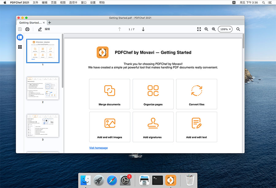 Movavi PDFChef 22.2.0 for Mac|Mac版下载 | PDF编辑器