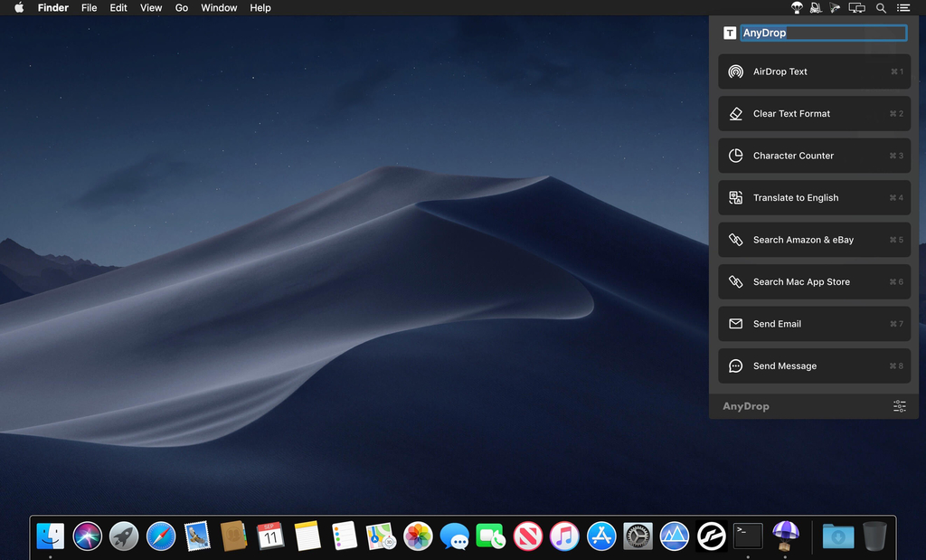 AnyDrop 1.4 for Mac|Mac版下载 | 菜单栏多功能拖放工具