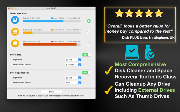Disk PLU鈥猄 1.72 for Mac|Mac版下载 | 磁盘清理工具