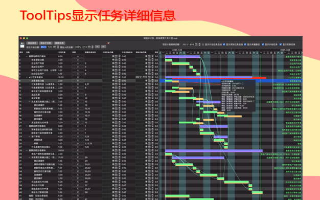 超级U计划 16.8.4 for Mac|Mac版下载 | 使用甘特图制定和管理您的计划