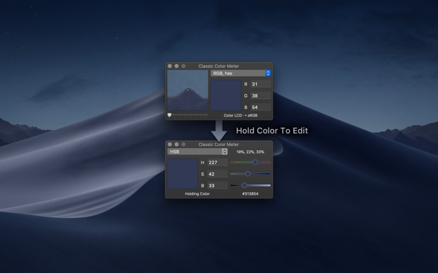 Classic Color Meter 2.1.1 for Mac|Mac版下载 | 拾色器