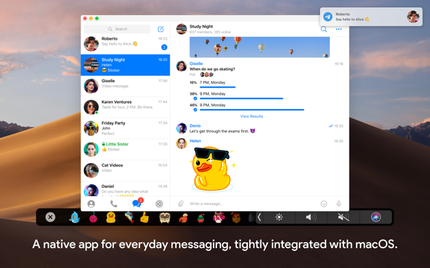 Telegram 8.4 for Mac|Mac版下载 | 社交软件