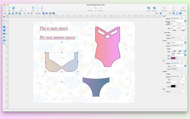 Fashion Art 1.3.5 for Mac|Mac版下载 | 服装设计软件