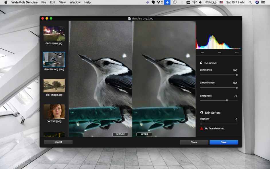 WidsMob Denoise 2.18 for Mac|Mac版下载 | 照片降噪