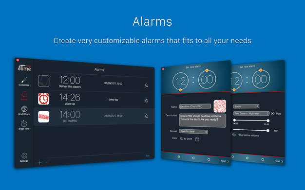 OnTime Pro 3.3.2 for Mac|Mac版下载 | 时钟、闹钟