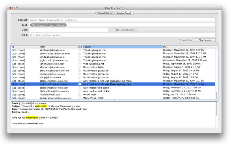 InfoClick 1.2.8 for Mac|Mac版下载 | 邮件搜索工具