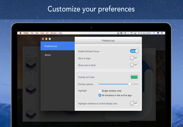 Window Focus 1.0.8 for Mac|Mac版下载 | 专注您的工作窗口