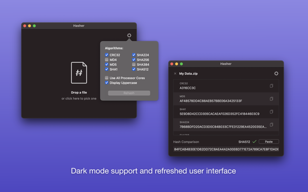 Hasher 1.4 for Mac|Mac版下载 | 哈希生成和比较