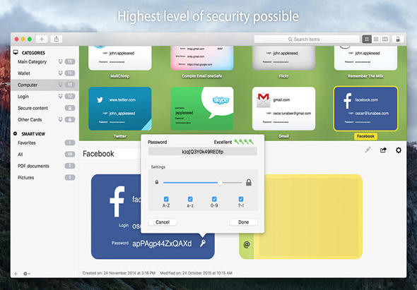 oneSafe 2.4.0 for Mac|Mac版下载 | 密码管理器