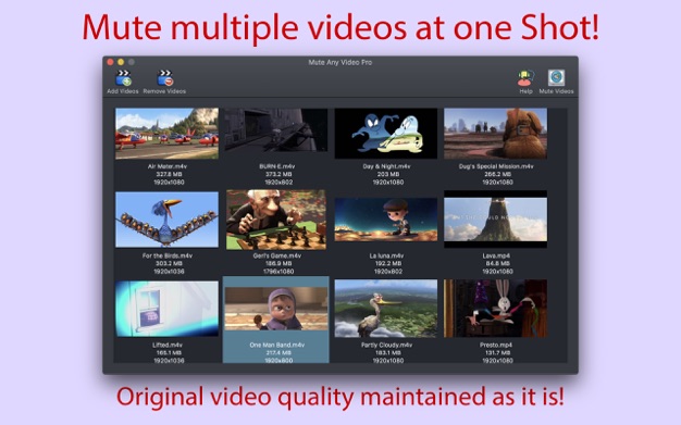 Mute Any Video Pro 2.0.1 for Mac|Mac版下载 | 消除视频的声音
