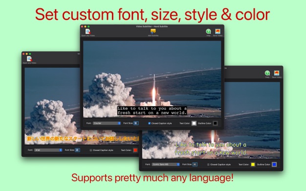 Video Subtitler 3.0 for Mac|Mac版下载 | 为视频添加字幕