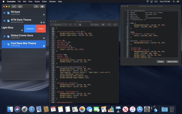 Cascadea 2.1.3 for Mac|Mac版下载 | 网站样式CSS管理器