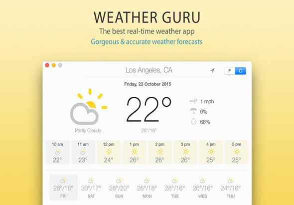 Weather Guru 2.5.2 for Mac|Mac版下载 | 天气应用