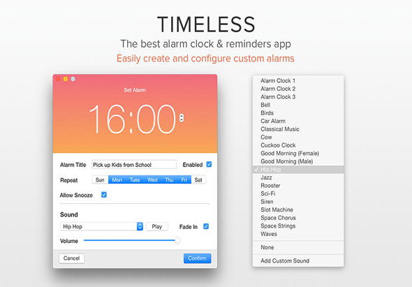 Timeless 1.93 for Mac|Mac版下载 | 闹钟及提醒