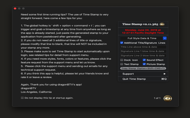 Time Stamp 2.50 for Mac|Mac版下载 | 