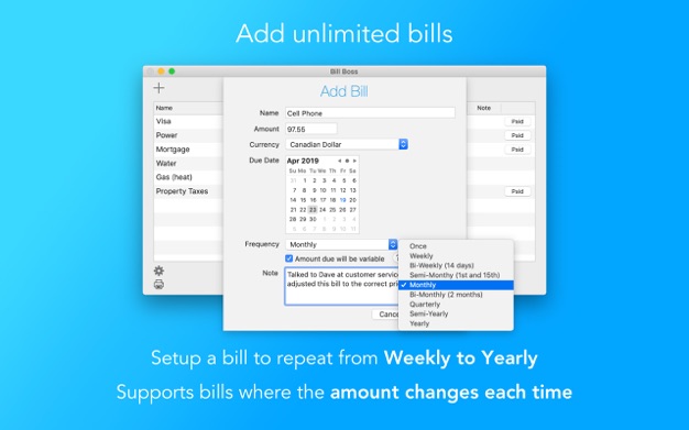 Bill Boss 1.2.2 for Mac|Mac版下载 | 个人财务管理软件