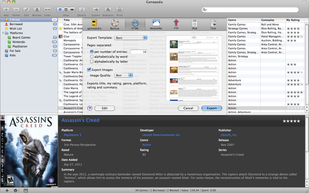 Gamepedia 6.1.1 for Mac|Mac版下载 | 游戏收藏管理工具