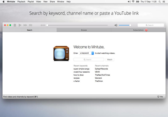 Minitube 3.9 for Mac|Mac版下载 | YouTube客户端