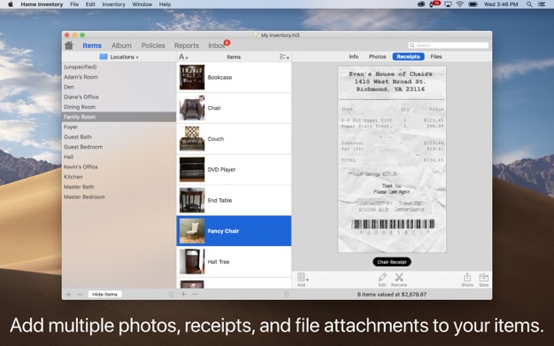 Home Inventory 3.8.6 for Mac|Mac版下载 | 家庭财产管理软件