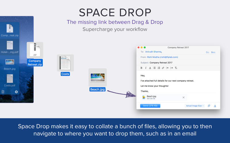 Space Drop 1.8.2 for Mac|Mac版下载 | 拖放工具