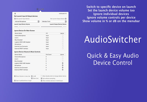 AudioSwitcher 3.08 for Mac|Mac版下载 | 快速切换音频输出设备