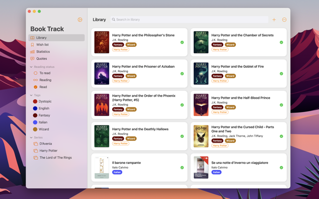 Book Track 2.1.6 for Mac|Mac版下载 | 电子书收藏管理软件
