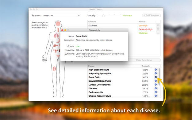 Health Check - Symptom Checke鈥猺鈥 1.0 for Mac|Mac版下载 | 健康症状自检工具