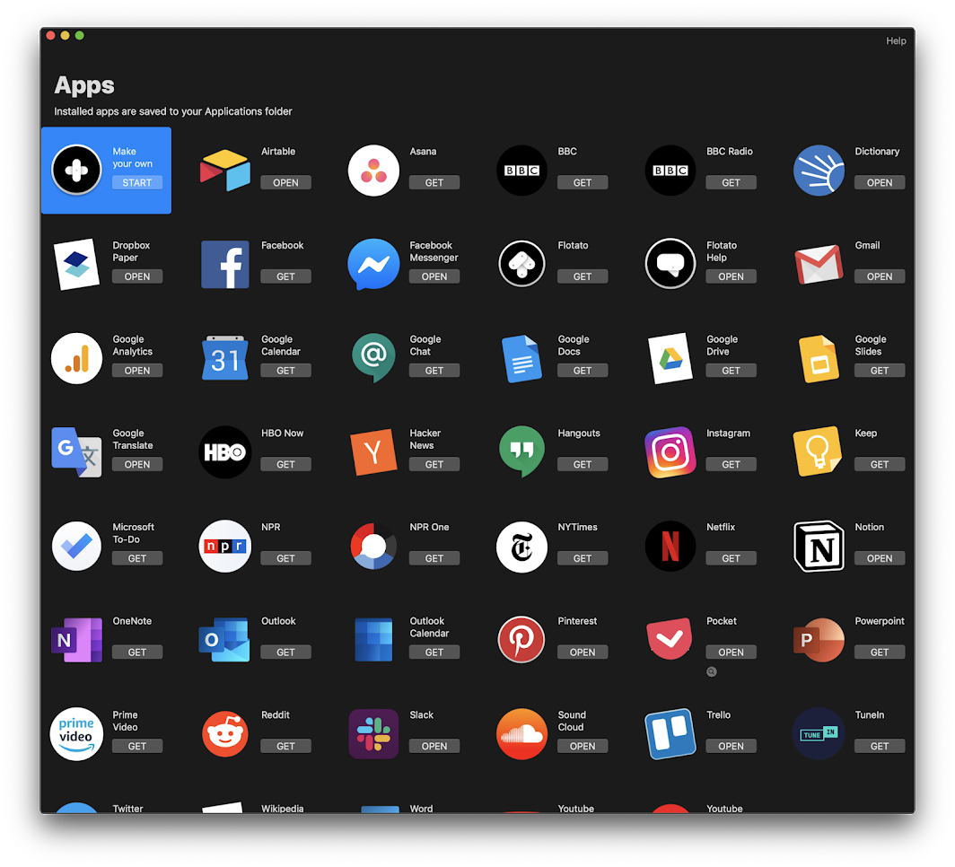 Flotato 36 for Mac|Mac版下载 | 将任意网站转换成Mac App