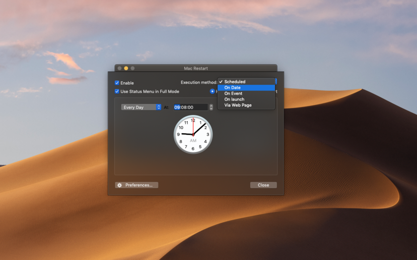 Mac Restart 2.3 for Mac|Mac版下载 | 自动定时重启Mac