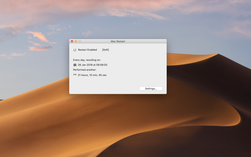 Mac Restart 2.3 for Mac|Mac版下载 | 自动定时重启Mac