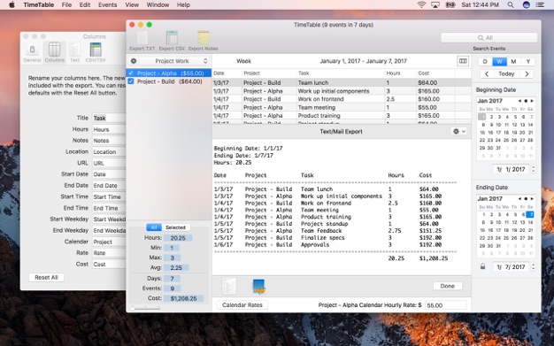 TimeTable 鈥? 3.4.2 for Mac|Mac版下载 | 时间跟踪软件