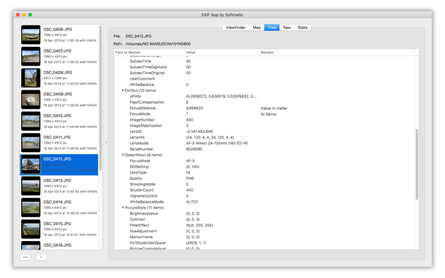 EXIF Ap鈥猵 1.3 for Mac|Mac版下载 | 相片Exif信息查看器