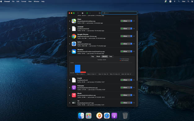 Firewall - Network Monito鈥猺 2.0 for Mac|Mac版下载 | 应用防火墙