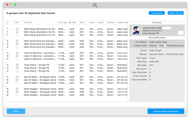 Duplicate Music Cleane鈥猺 1.4.1 for Mac|Mac版下载 | 重复音乐查找工具