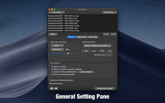 SizeMyPics 1.7.0 for Mac|Mac版下载 | 图像格式批量转换工具