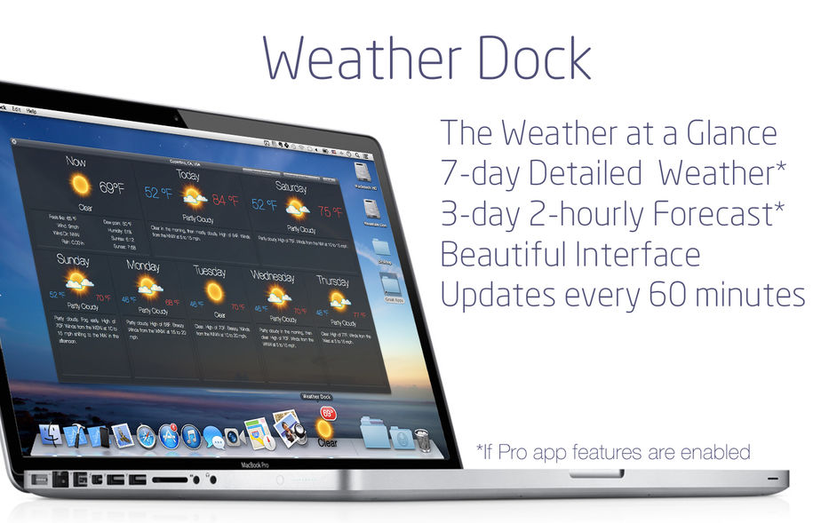 Weather Dock 5.2.1 for Mac|Mac版下载 | 准确的天气预报与动态Dock图标