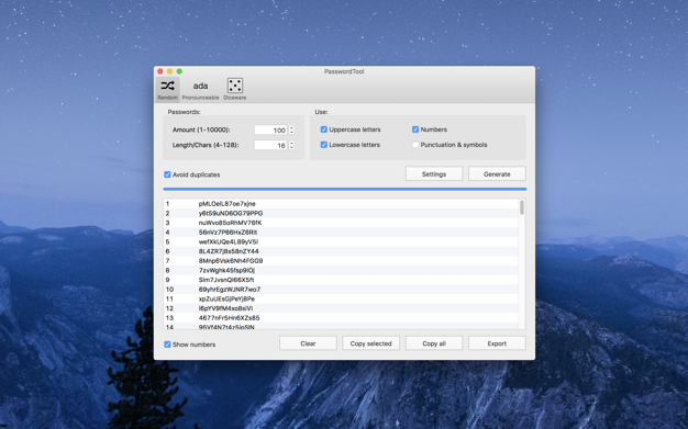 PasswordTool 1.1.3 for Mac|Mac版下载 | 快速生成随机密码