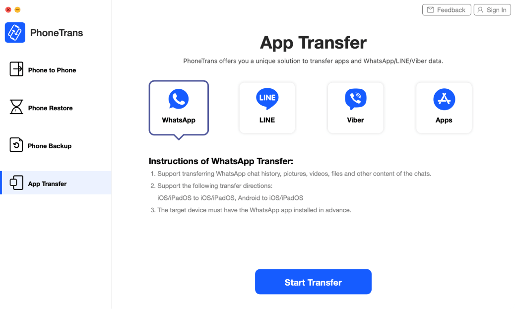 PhoneTrans 5.1.0 for Mac|Mac版下载 | 手机数据备份工具