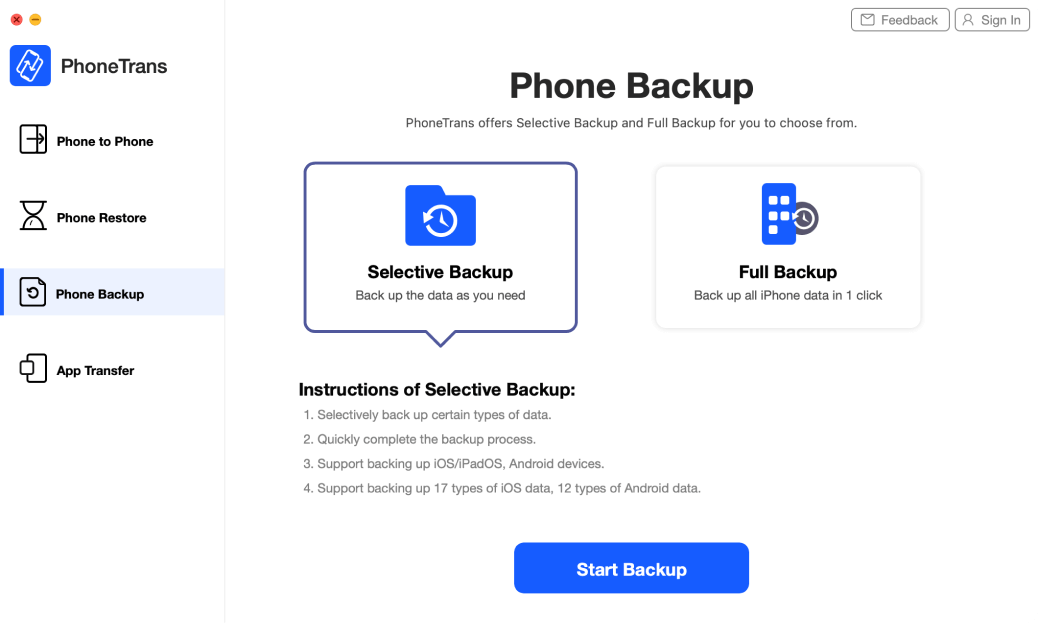 PhoneTrans 5.1.0 for Mac|Mac版下载 | 手机数据备份工具