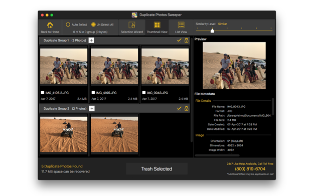 Duplicate Photos SweepOff 3.9 for Mac|Mac版下载 | 重复照片清理工具
