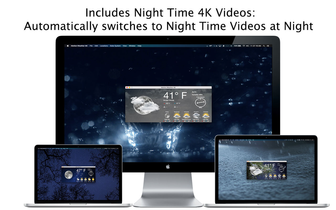 Motion Weather 4K 1.1.3 for Mac|Mac版下载 | 高清动态4K天气应用
