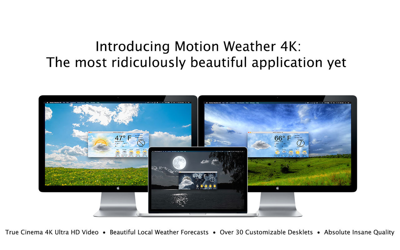 Motion Weather 4K 1.1.3 for Mac|Mac版下载 | 高清动态4K天气应用