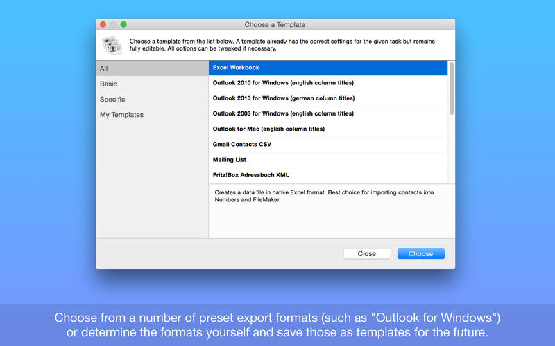Exporter for Contacts 1.13 for Mac|Mac版下载 | 联系人导出软件