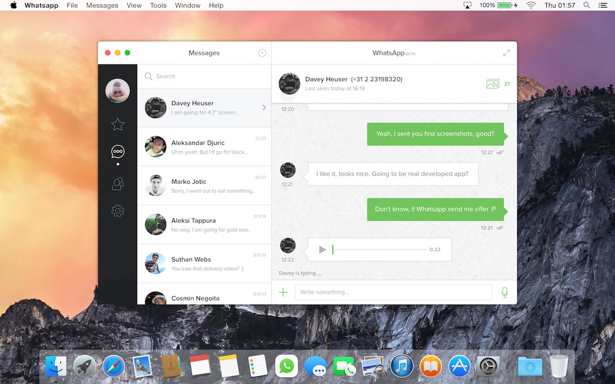 WhatsAPP 2.2039.9 for Mac|Mac版下载 | 官方Mac客户端