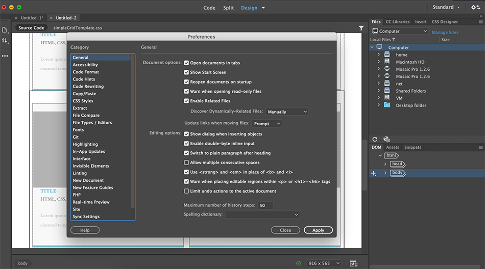 Adobe Dreamweaver 2020 20.2 for Mac|Mac版下载 | Dw 网页设计软件